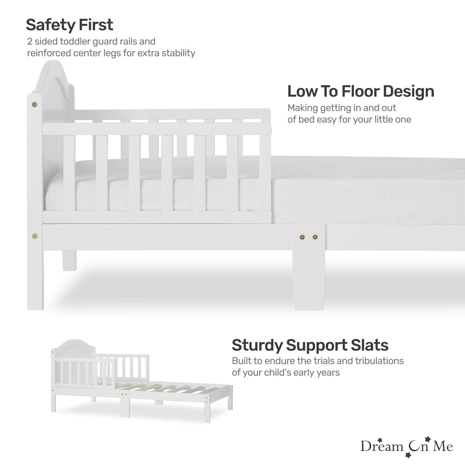 Dream On Me Sydney Toddler Bed, Model #647
