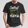thumbnail image 2 of Softball Mama T-Shirt – Family Matching Softball Players Tee, Cute Sports Mom Graphic Shirt, Game Day Support Top for Women, 2 of 3