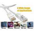 thumbnail image 4 of Cable Leader 35ft Cat5e UTP Ethernet Network Patch Cable Snagless 24AWG Bare Copper, White, 4 of 5