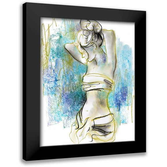 Loreth, Lanie 12x14 Black Modern Framed Museum Art Print Titled - Expressive Figurative I