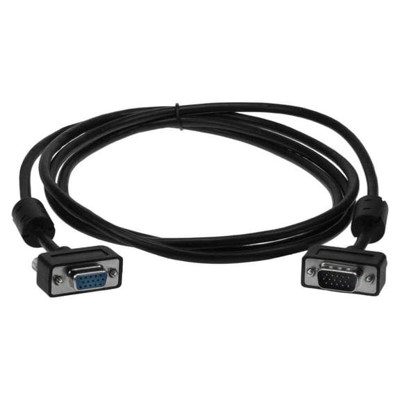 SF Cable 6 feet Ultra Slim SVGA Cable with Ferrites HD15 M/F Triple Shielded