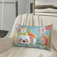 thumbnail image 5 of Lsque Kawaii Sushi Characters Delight Pattern Pillow Case – Soft & Cozy Throw Pillow Cover, Hypoallergenic Cushion Case for Sleeping Women with Envelope Closure-20"x30", 5 of 6