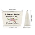 thumbnail image 2 of Counselor Gift Makeup Bag Appreciation Gift for Women Mentor Counseling School Counselor Graduation Gift from Students Retirement Cosmetic Travel Bag Gift Teacher Thank You Teachers Day Gift for Her, 2 of 7