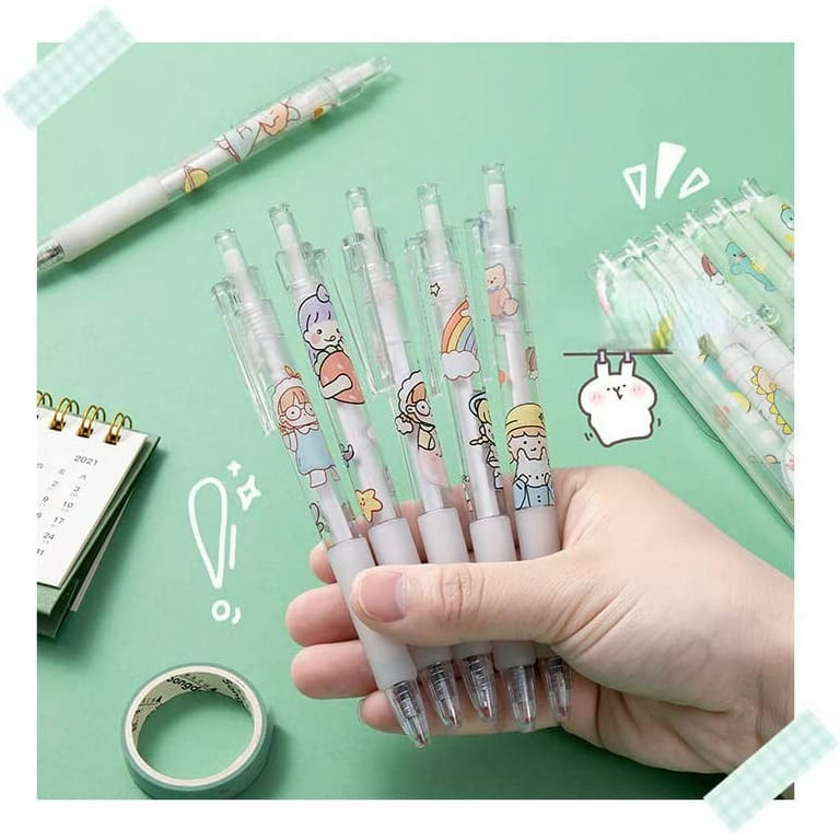 LiYiQ 18 Pcs Fun Pens for Kids Cute Pens for Girls Cute Gel Pens Cute Pens Kawaii for Kids Office School Supplies (Animal 1)
