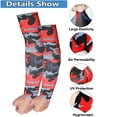 thumbnail image 4 of Exposed thumb Sportswear Basketball Running Outdoor Sport Arm Cover Sun Protection Arm Sleeves BLUE CAMO1, 4 of 8