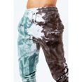 thumbnail image 4 of Hype - Pantalón de Chándal Diseño Teñida con Nudos para Hombre (Marrón Oscuro, Menta, Blanco), 4 of 4