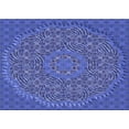 thumbnail image 1 of Ahgly Company Indoor Rectangle Patterned Sky Blue Dress Blue Area Rugs, 4' x 6', 1 of 6