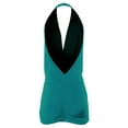thumbnail image 3 of A2Y Women's Deep Sexy V-Neck Halter Backless Party Club Mini Dress Jade 3XL, 3 of 3