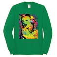 thumbnail image 2 of Wild Bobby, Colorful Woman Marilyn Monroe Pop Culture Mens Long Sleeve Shirt, Kelly, X-Large, 2 of 3