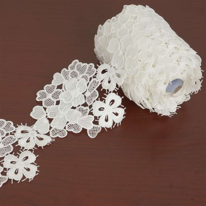 Sewing Trims And Embellishments 4 X 5 Yards 1 Bolt White Lilac