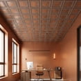 thumbnail image 6 of DCT06 - Cambridge 2 ft. x 2 ft. PVC Glue-up or Lay-in Ceiling Tile in Weathered Copper (100 sq.ft / Pack) - 25 Pieces, 6 of 20
