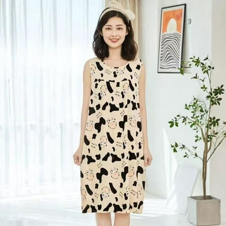

CoCopeaunt 100% Cotton Sleepwear Plus Size Women Nightgowns Pyjamas XL-4XL Over Size Femme Sleepshirts Homewear Nightdress Sleeping Dress