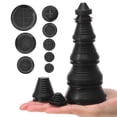 thumbnail image 1 of TABLZONE 42Pcs Rubber Hole Plugs Black Dual Sided Grommets for Wire Protection and Easy Installation, 1 of 6