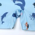 thumbnail image 5 of Emy Dola Baby Boy Swimsuit with Hat Toddler Short Sleeve One Piece Bathing Suit Kids UPF 50+ Zipper Rash Guard Swimwear 0-8T, 5 of 8