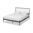 thumbnail image 2 of Baxton Studio Samir Modern Industrial Black Finished Metal Full Size Platform Bed, 2 of 9