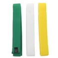 thumbnail image 5 of WASHWEPE Martial Arts Events Taekwondo Belts Green 3Pcs, 5 of 8