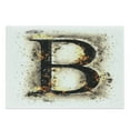 thumbnail image 1 of Letter B Cutting Board, Language Uppercase Wild Hot Blurry Effects Image Typography, Decorative Tempered Glass Cutting and Serving Board, Large Size, Orange Black Tan, by Ambesonne, 1 of 1