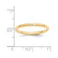 thumbnail image 2 of Primal Gold 14 Karat Yellow Gold 2mm Standard Comfort Fit Band Size 4, 2 of 9