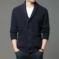 thumbnail image 2 of Chemises à Manches Longues pour Hommes Cardigan à Manches Longues à Boutons-Pression avec Poches, 2 of 4