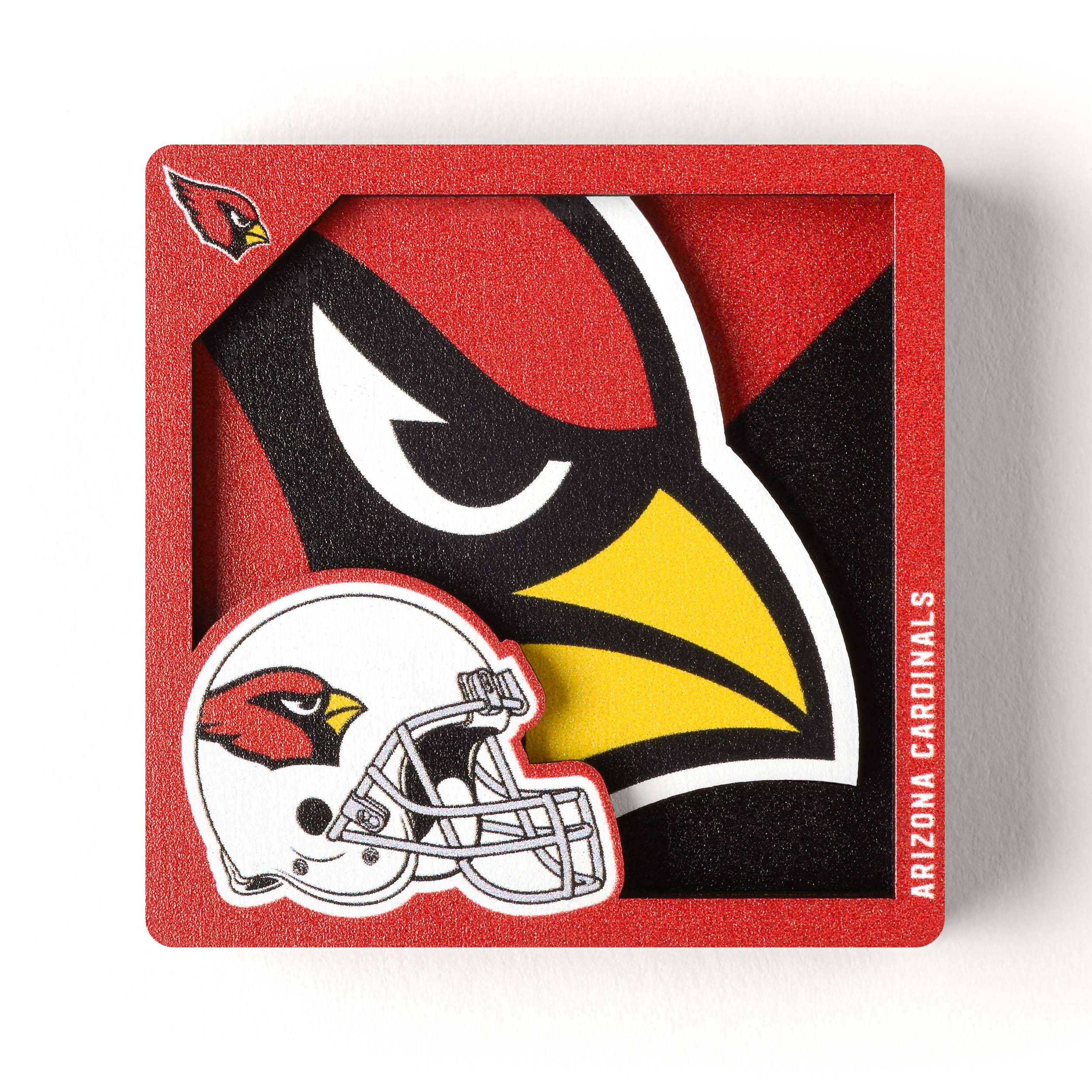 YouTheFan NFL Arizona Cardinals 3D Logo Series Magnet