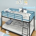 thumbnail image 6 of Zimtown Twin-over-Twin Low Profile Junior Bunk Bed, Black, 6 of 9