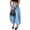 FX51_Light Blue, variant on Women's Palazzo Balloon Pants Elastic Waist Wide Leg Pleated Barrel Harem Pants Baggy Casual Lantern Joggers White L