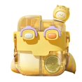 thumbnail image 1 of Kawaii Water Bottle Fashion Plastic Water Bottle with Straw and Adjustable Strap for Outdoor Sports Travel Vitality Yellow 530ml, 1 of 4