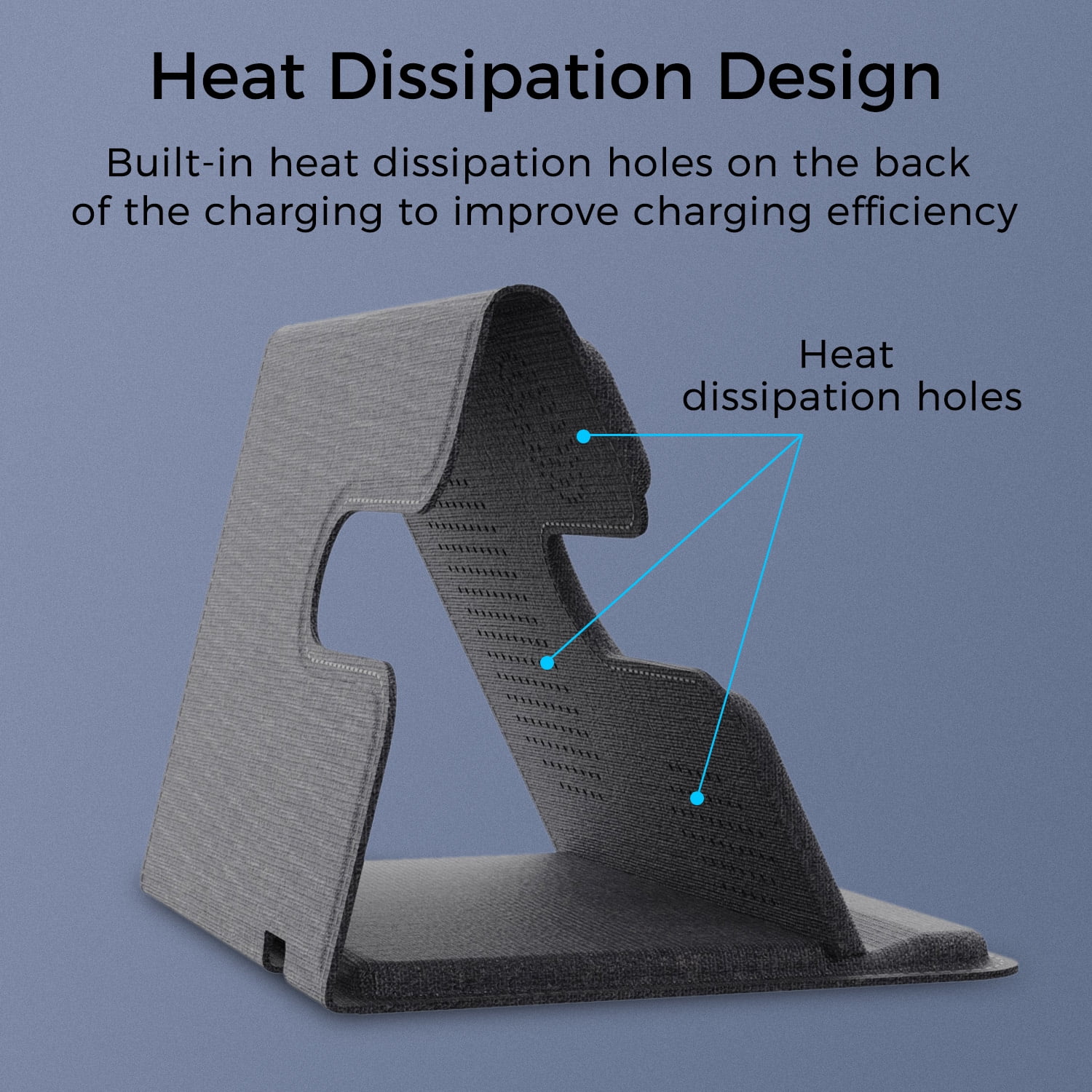 3 in 1 Wireless Charger Leather Stand for iPhone, AirPods, iWatch, Cellphones/Earbuds with wireless charging function, 18W high power, Efficient induction, Intelligent indicator light, Double coil