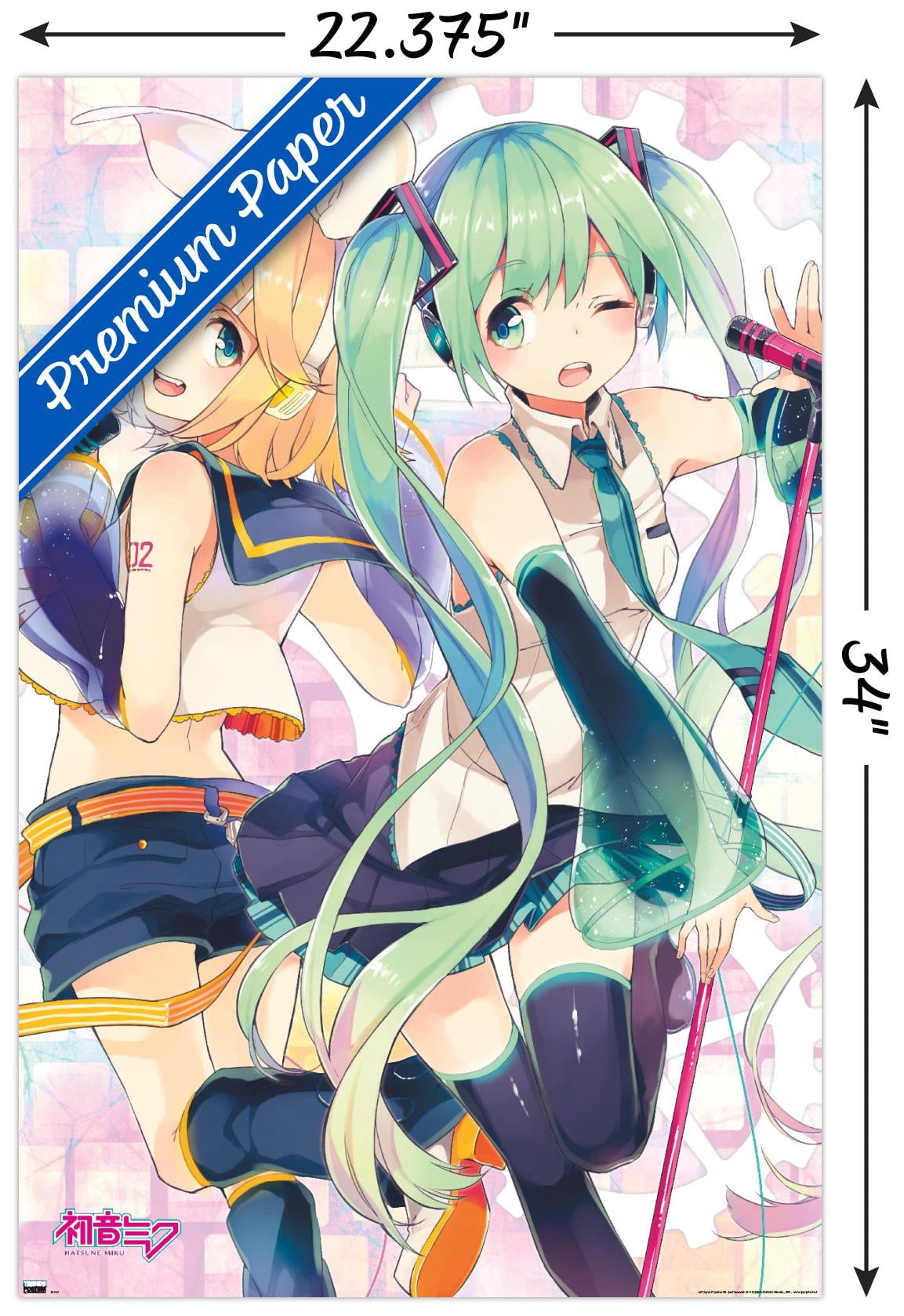 Hatsune Miku - Duo Wall Poster, 22.375" x 34"