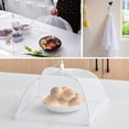 thumbnail image 3 of Shoreew Mesh Food Covers Large White Nylon Pop-Up Tent Umbrella Collapsible Reusable Serving Dish Covers for Outdoor Camping Picnics BBQ, 3 of 7