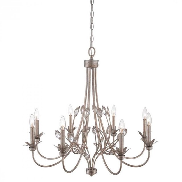 Quoizel Wesley Lustre avec 8 Lumières en Fresque Italienne