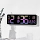 thumbnail image 1 of Reloj de Pared Digital Reloj Despertador Grande Control Remoto Fecha Semana Temperatura Reloj Alarmas Duales Reloj con Pantalla LED Rosa, 1 of 5