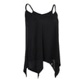 thumbnail image 1 of Mujeres Tops V CAMISOLA PLEADA Negro 2XL, 1 of 9