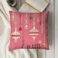 YINGXI Pink Christmas Throw Pillow Covers Tree Pillow Cases Winter