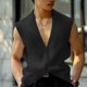 thumbnail image 4 of INCERUN Tops 2024 estilo coreano moda nuevos hombres diseño de rayas camisas verano casual streetwear gran oferta cárdigan sin mangas S-5XL, 4 of 5