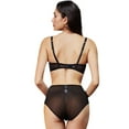 thumbnail image 3 of Varsbaby Women's Underwire Sheer Bra and High Waist Panties Sets, 3 of 5