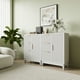 thumbnail image 4 of Bathroom Cabinet 3 Drawers Floor Standing Storage Cabinet Single Door Wooden Cabinet Elevated Legs Side Cabinet Organizer Door Cabinet for Bathroom Shower Room Bedroom Home Original Oak, 4 of 14