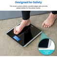 thumbnail image 4 of Etekcity Smart Scale for Body Weight and BMI, Bathroom Digital Electronic Weighing Scale for People, Bluetooth Free VeSync APP Connection, Rounded Corner, Accurate to 0.1lb/0.05kg, 400 lbs, Black, 4 of 17