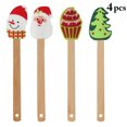 thumbnail image 2 of Bangcool Christmas Spatula Silicone Cute 4PCS Non-stick Baking Scraper Cream Spatula, 2 of 10