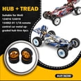 thumbnail image 4 of RC CAR ENILLOS EXQUISITO ACCESIONES DE ASIGULACIONES DE MODIFICACIÓN Accesorios de actualización Reemplazo del kit para 124016 124019 144002 1 Golden 4 sets Inevent FN001441-05, 4 of 7