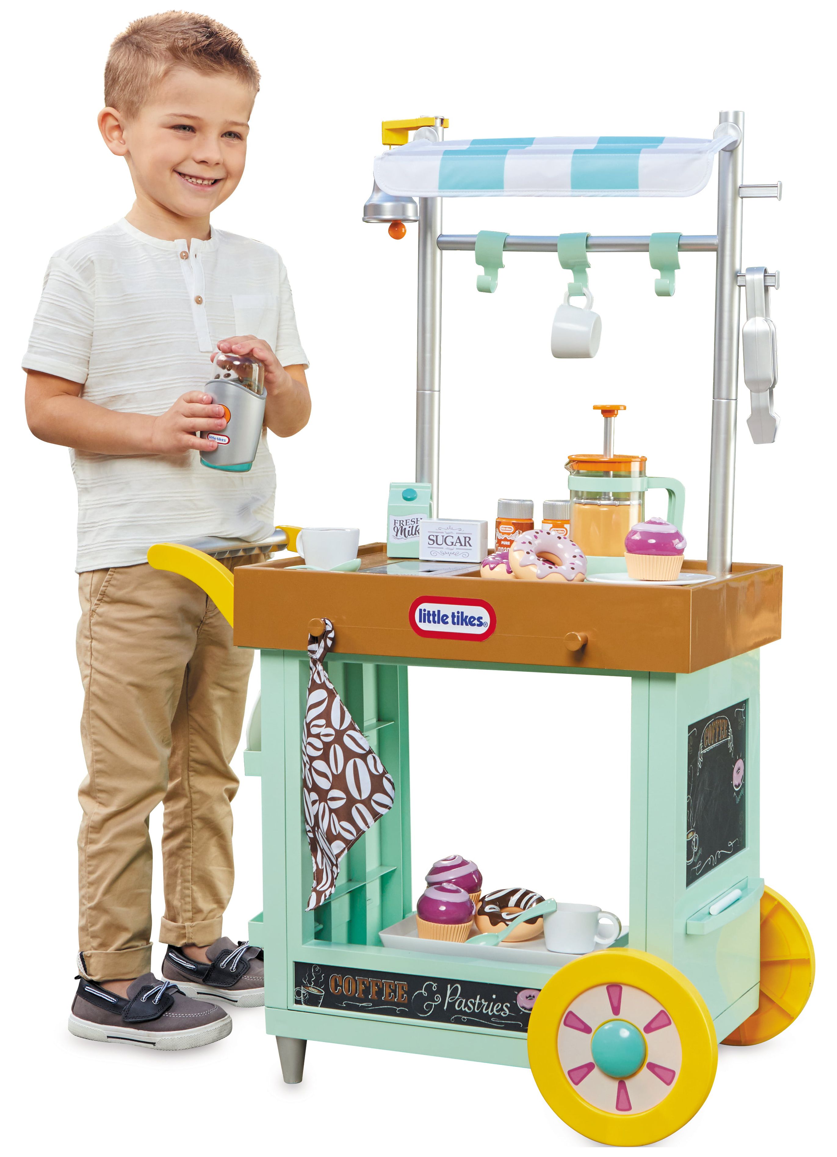 Little Tikes® 2-in-1 Café Cart Pretend Food Cooking Toy Role Play Kitchen Playset for Multiple Kids and Toddlers - image 5 of 7