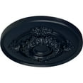 thumbnail image 3 of Ekena Millwork 13 3/4"OD x 1"P Monique Ceiling Medallion (Fits Canopies up to 3 3/4"), Hand-Painted Midnight Dream, 3 of 6