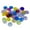 Colorful, variant on BetterZ 100Pcs 19mm Bingo Chips Transparent Color Counting Math Game Counters Markers