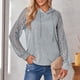 thumbnail image 4 of Mujeres moda casual sólido manga larga camiseta top blusa pulóver Fridja fjkfkj5495, 4 of 9