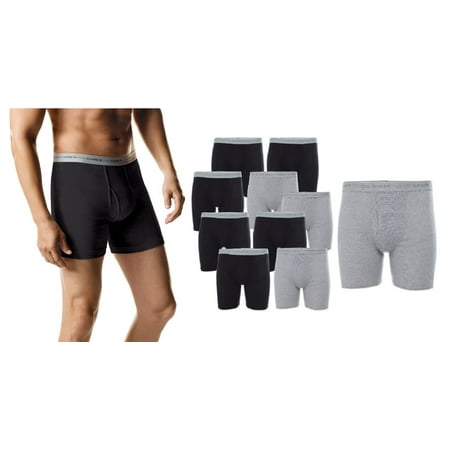 Hanes Men's 10-Pack Boxer Briefs with Comfort Flex