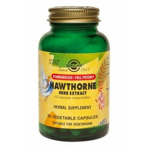 Solgar Hawthorne Berry Herb Extract 60 Vegetable Capsules