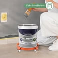 thumbnail image 2 of 2-Pack Heavy-Duty Drum Dolly – 1,250LBS Capacity, 4 Swivel Wheels (2 Lockable), Galvanized Steel Trash Can & Barrel Mover, Anti-Tip Design for 55-Gallon Drums & Industrial Use, 2 of 8