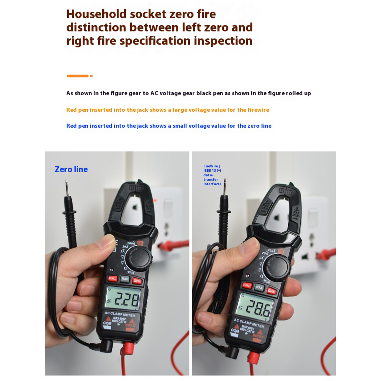 COOLHOOD High Precise Digital Multimeter With Automatic Ranges for Home Circuit Testing Check and Laboratory Research Lightweight