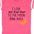 thumbnail image 4 of Inktastic I Love My Pap Pap to the Moon and Back Boys or Girls Baby Bodysuit, 4 of 5