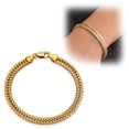 thumbnail image 4 of SSKFHGI Hot Golden Bracelet Men Jewelry Trendy Cuban Chain Bracelets, 4 of 8